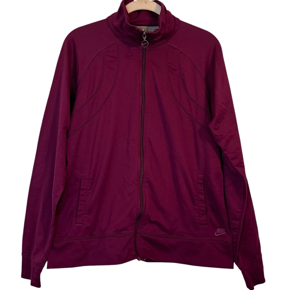 Nike Purple Zip Up Jacket Sportswear Size XL (16/18)